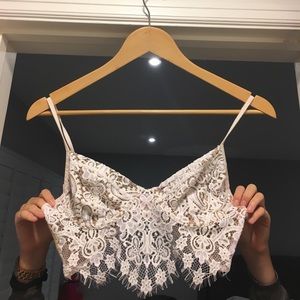 For Love & Lemons White Lace (Giselle Bra)